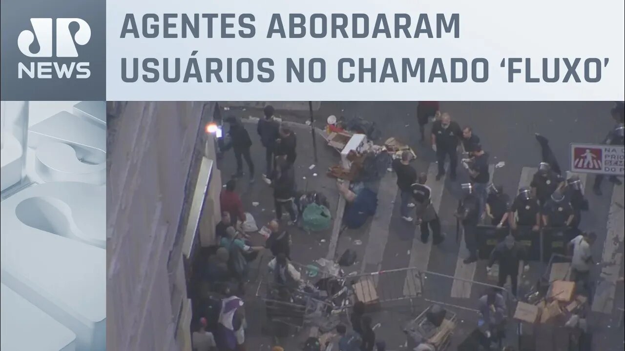 Polícia e GCM fazem operação na Cracolândia, no Centro de SP