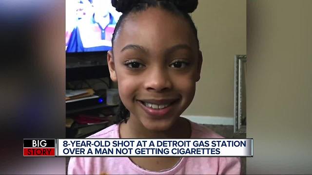 8-year-old girl shot at Detroit gas station over man not getting cigarettes