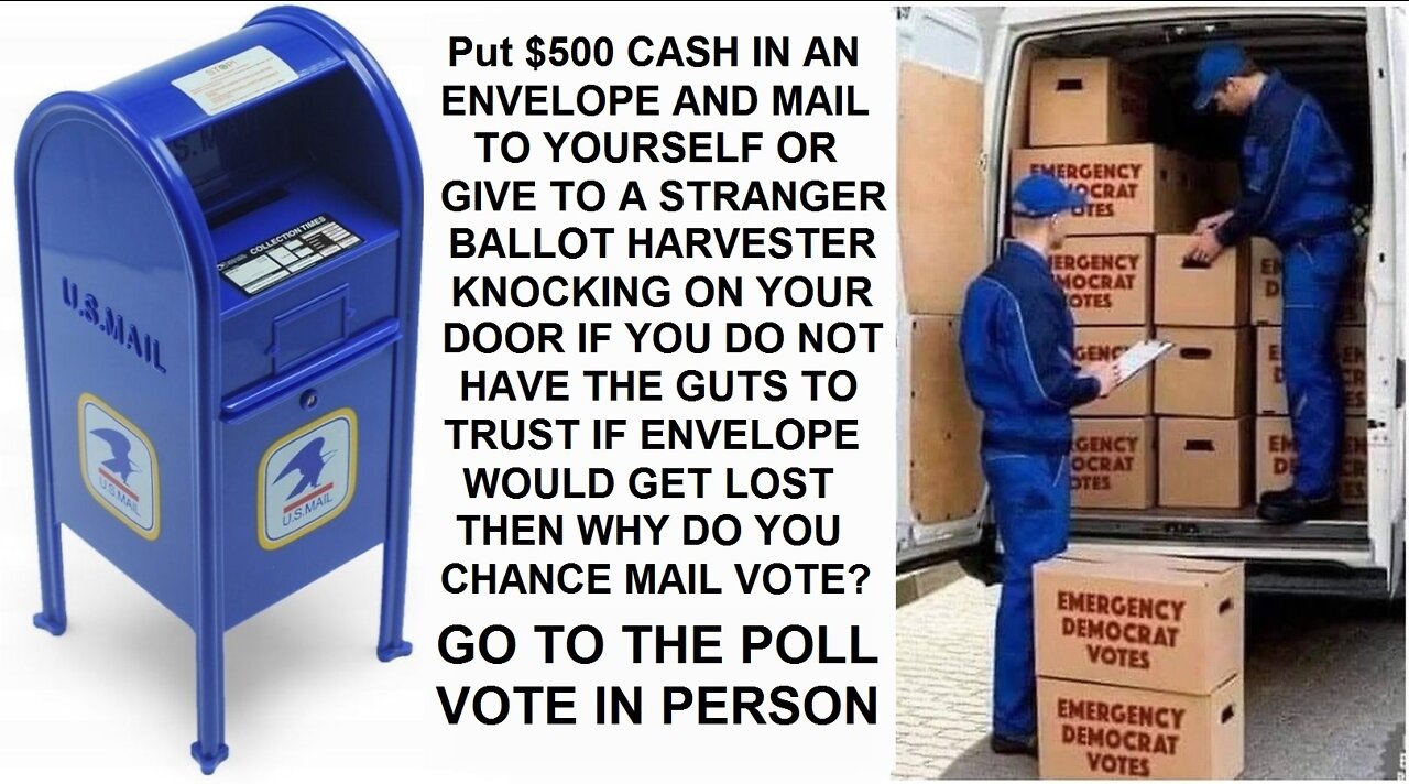 Ballot Harvest Mail Vote In Person Trump