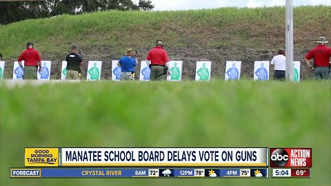 Manatee County delays vote on whether to arm teachers