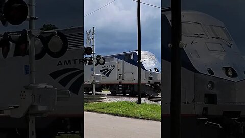 Amtrak Silver Meteor 98 at DeLand Station DeLand Fl. July 22 2023 #railfanrob #amtrak
