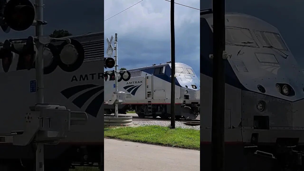 Amtrak Silver Meteor 98 at DeLand Station DeLand Fl. July 22 2023 #railfanrob #amtrak