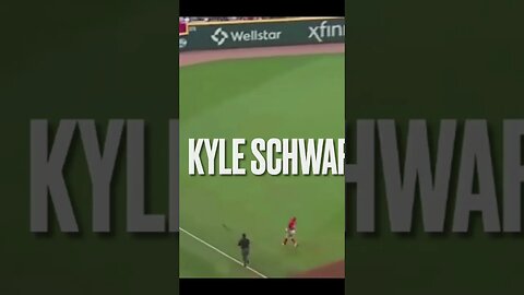 Kyle Schwarber with the pop fly out #phillies #baseball #mlb #shorts #kyleschwarber