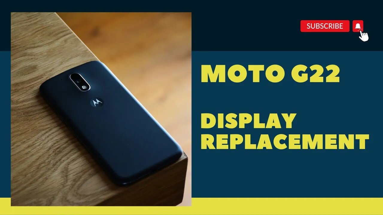 Motorola, Moto G22 (XT2231), display, screen, replacement, repair video