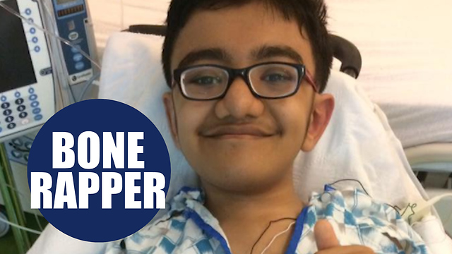 Teenager whose bones break as easily as glass has become an international rap star