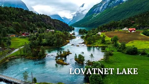 The Lovatnet Lake in Norway