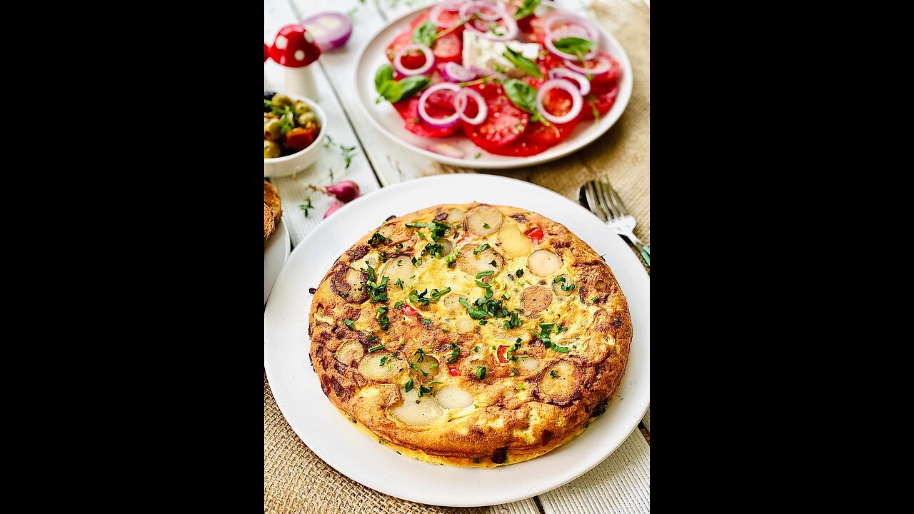 Famous delicious Spanish omelette|| enjoy 🤤#abi