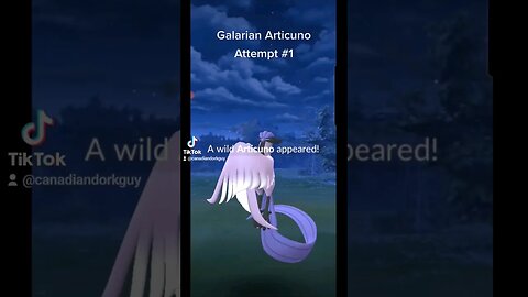 Galarian Articuno Attempt #1 - Pokemon Go #pokemon #pokemongo #legendary #funny #galarian #rage #fyp