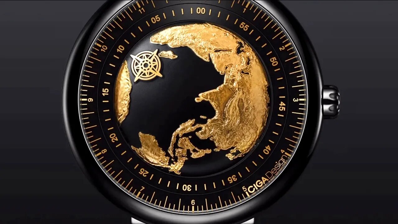 68 HOURS TO MAKE THIS GOLD DIAL - CIGA Design GOLD GILDED BLUE PLANET WATCH - NEW RELEASE - REVIEW