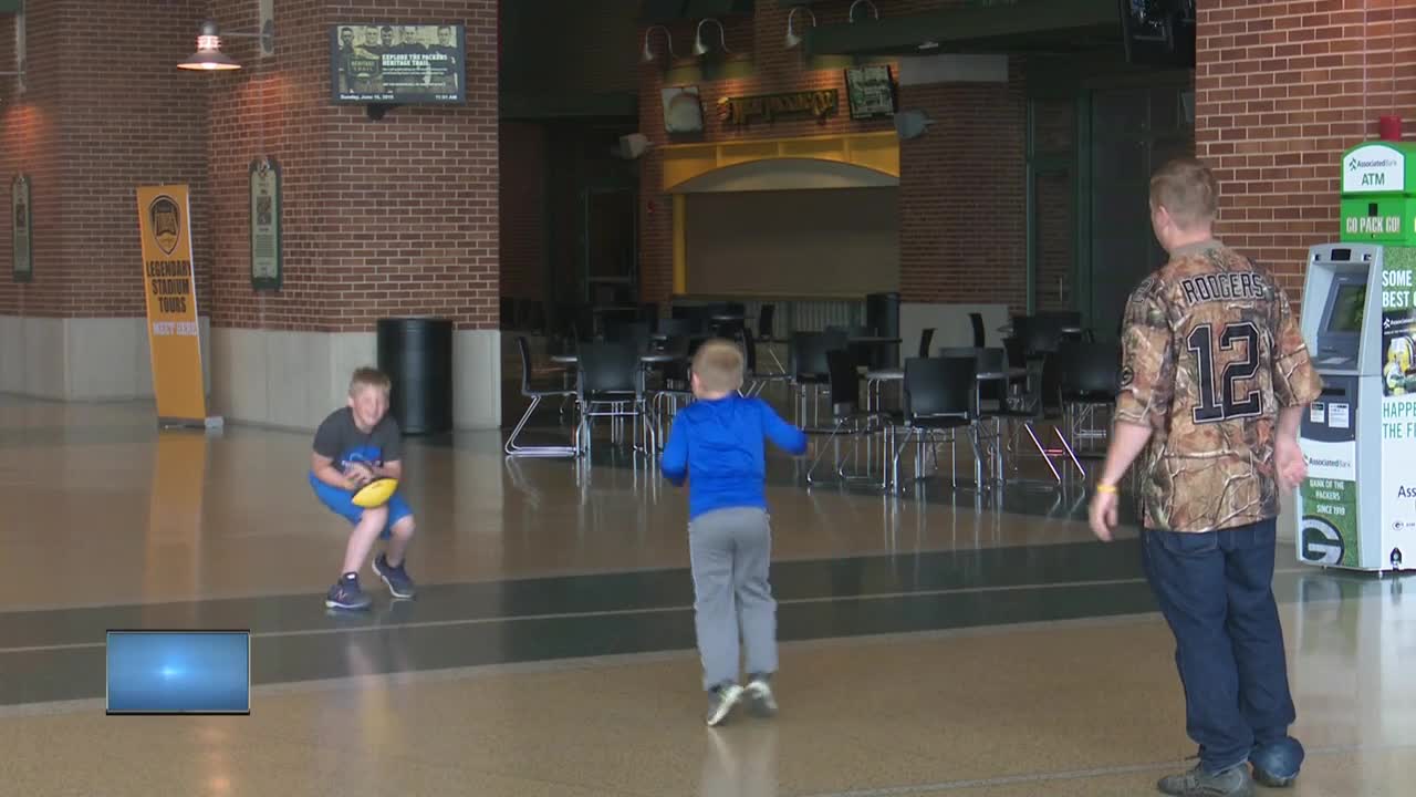 Father's Day festivities at Lambeau Field