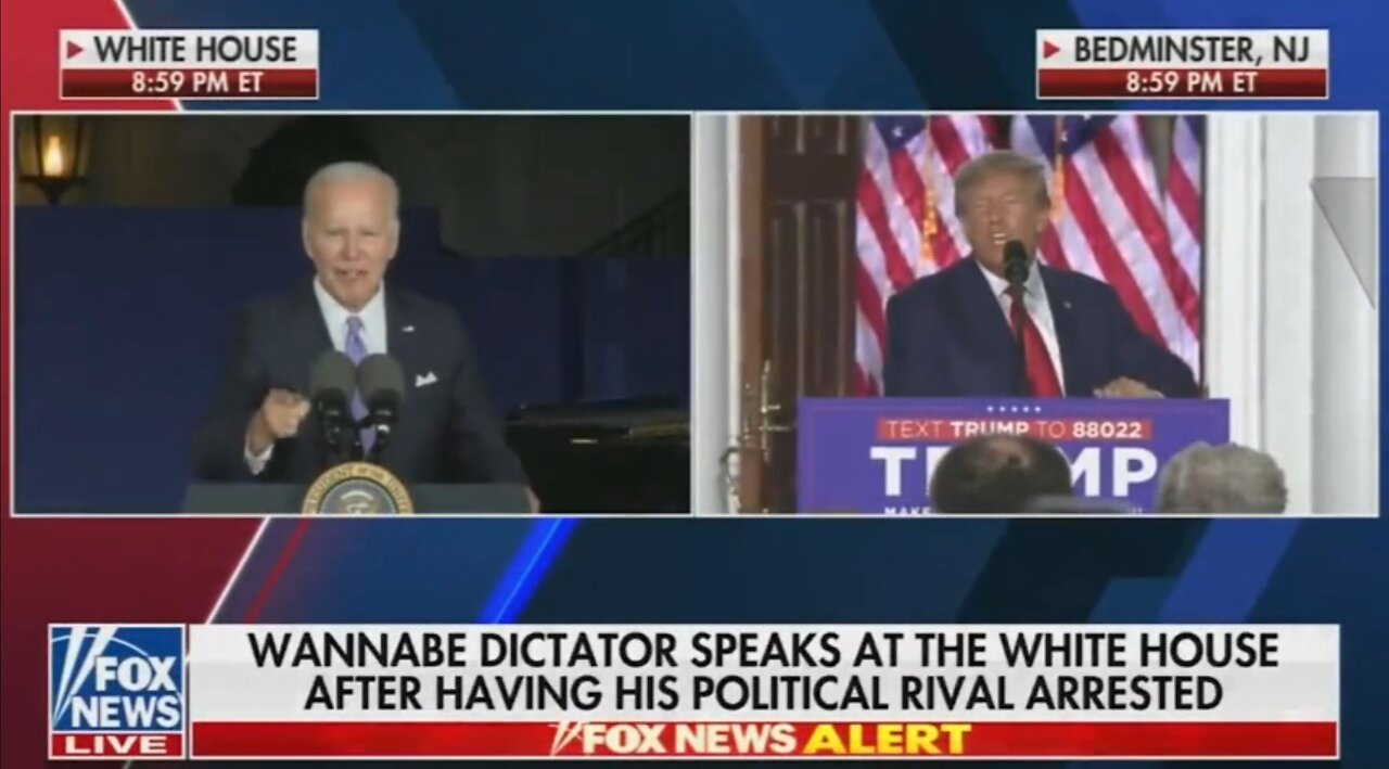 Fox News explains away ‘wannabe dictator’ chyron during Trump speech