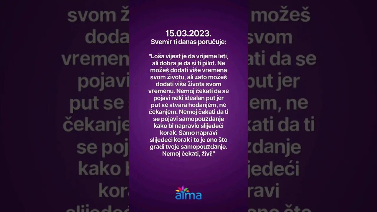 Poruka Svemira 15.03.2023. 💙