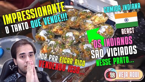 Reagindo a COMIDA DE RUA INDIANA! O "DAHIBARA" e o CAÓTICO TRÂNSITO da ÍNDIA! | Veja Aqui React