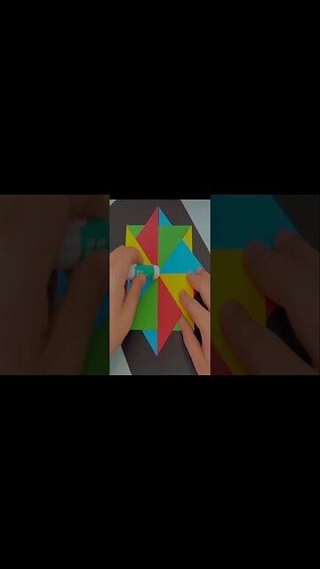 "Crafting a Colorful Paper Pinwheel: A Step-by-Step Guide"