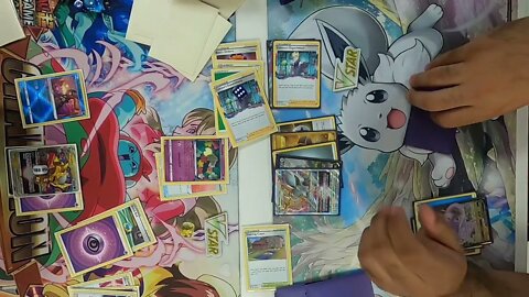 Giratina VStar/Leafeon VStar vs Arceus VStar/Hisuian Goodra VStar at @PocketSloths | Pokemon TCG