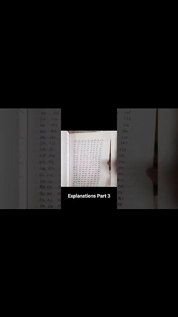 Explanations Part 3