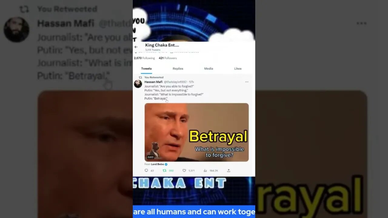 Putin betrayal can’t be forgiven