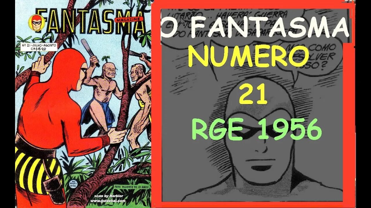 O FANTASMA NUMERU 21 RGE 1956 #gibi #comics #quadrinhos #hitorieta #museusogibi