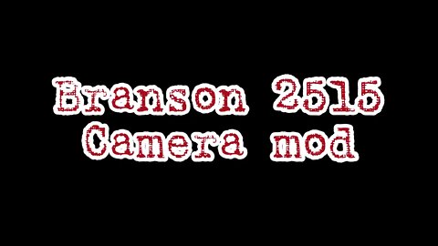 Branson 2515 rear view camera mod