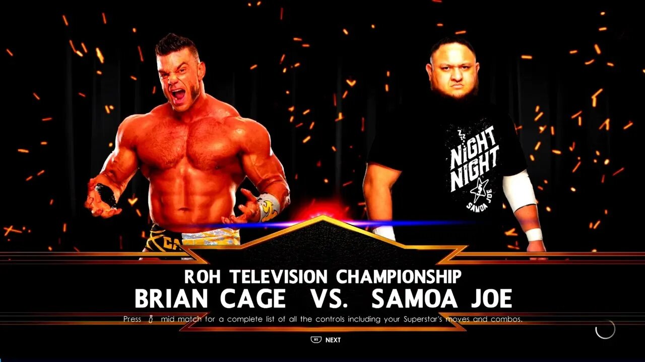 AEW Dynamite Brian Cage vs Samoa Joe for the ROH TV Championship