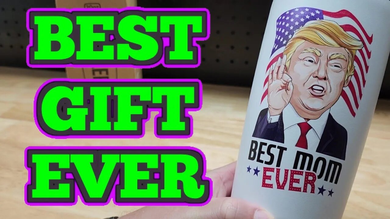 Best Gift For Mom Ever! Trump 20oz Tumbler!