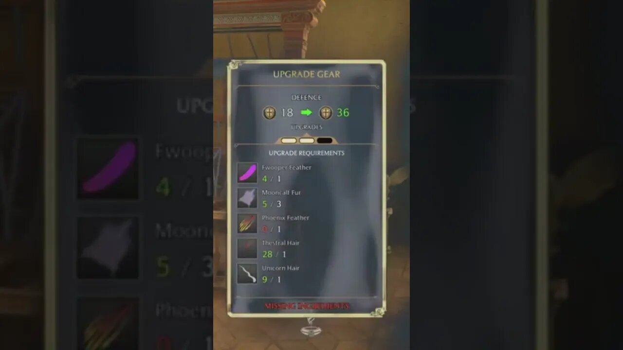 hogwarts legacy I have now used the magical loom to fully upgrade a piece of clothing