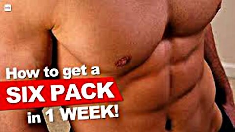 how to get 6 packs in one week at home