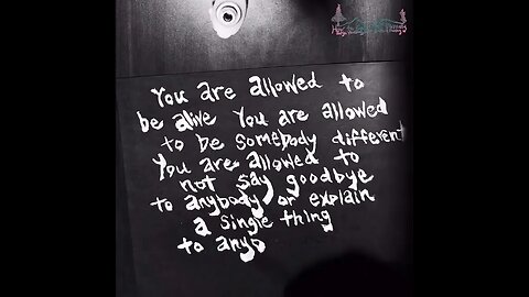 YOU ARE ALLOWED TO BE ALIVE!!!
