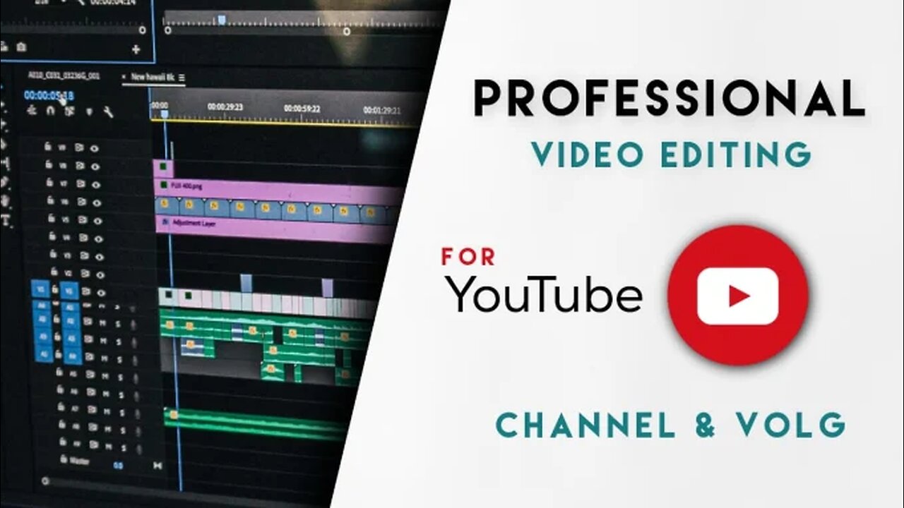 I will do professional video editing for your youtube channel vlog