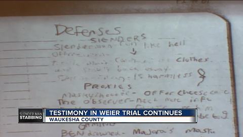 Defense continues to call witnesses in the trial of Anissa Weier