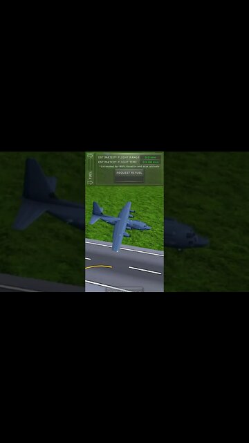 Flying MC-130 with only 2% Fuel | Turboprop Flight Simulator #shorts