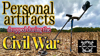 Personal artifacts dropped during the Civil War. Metal Detecting a battlefield