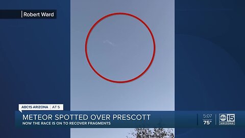 Meteorite "gold rush" after meteor falls over Prescott