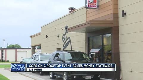 Local law enforcement hit the roof for annual 'Cop on a Rooftop' fundraiser