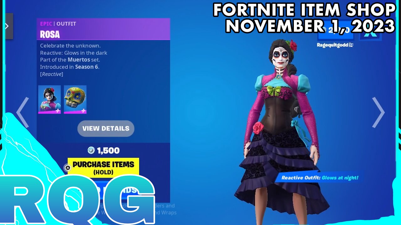 ROSA IS BACK, BUT NOT DANTE?🤔 FORTNITE ITEM SHOP (November 1, 2023)