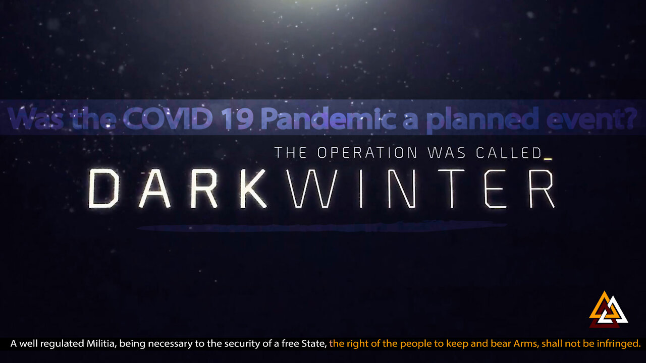 Operation Dark Winter, The Secret US Germ Games proves that the COVID was a bio-attack on the US.