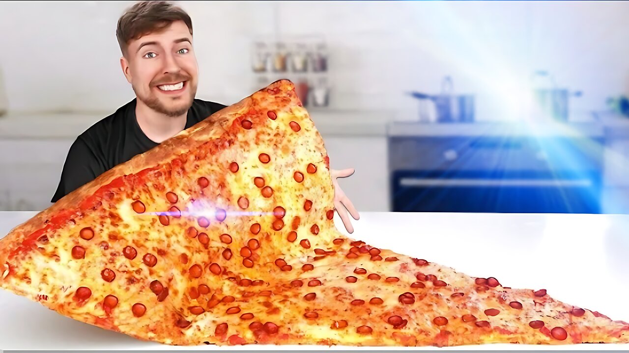 I_ate_the_.World's _Largest_slice_Of_PIZZA _ Mr_B | New video