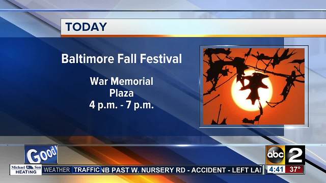 Baltimore mayor kicks off fall festival at City Hall