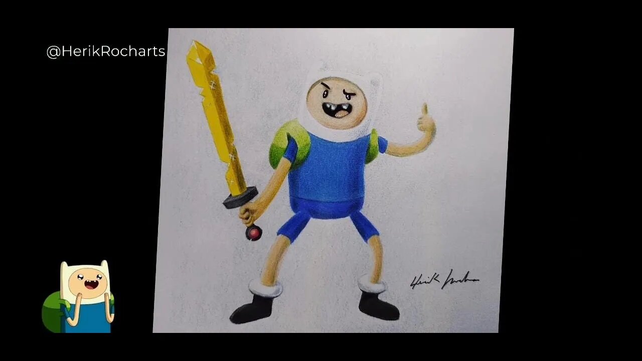 COMO DESENHAR O FINN DO HORA DE AVENTURA - SPEED ART