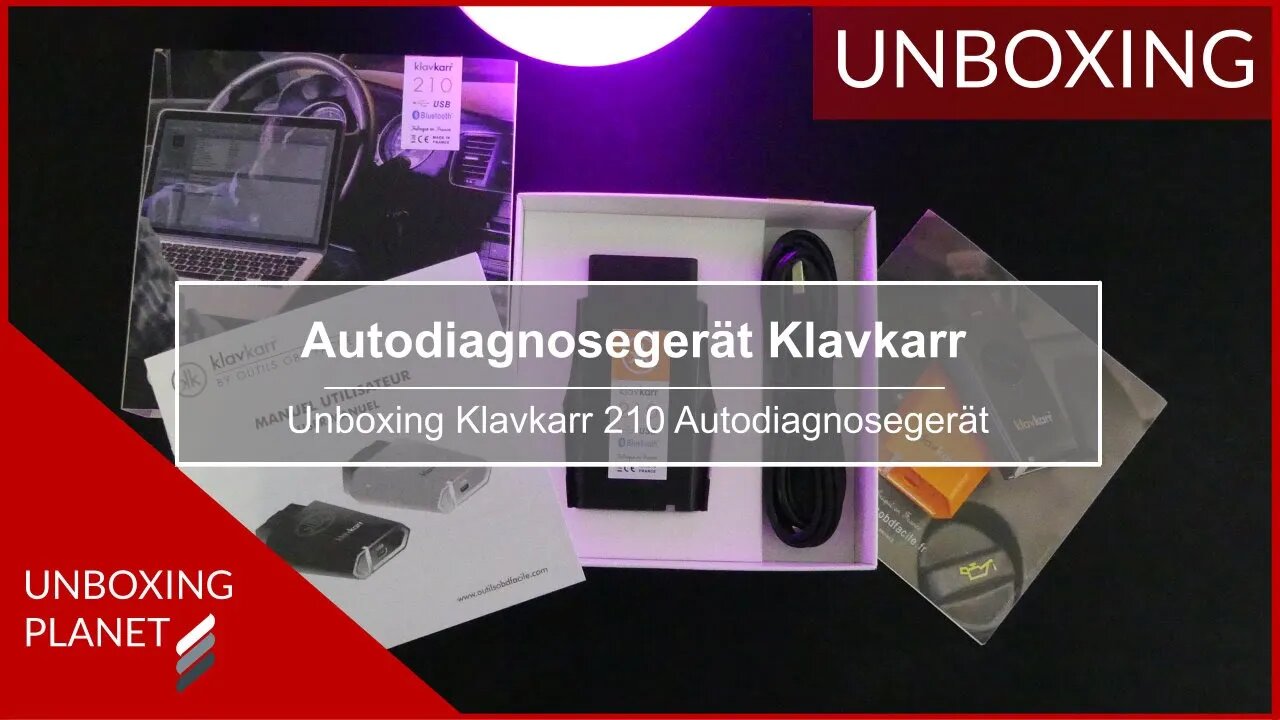 Erklärung Autodiagnosegerät Klavkarr 210 - Teil 1 - Unboxing Planet