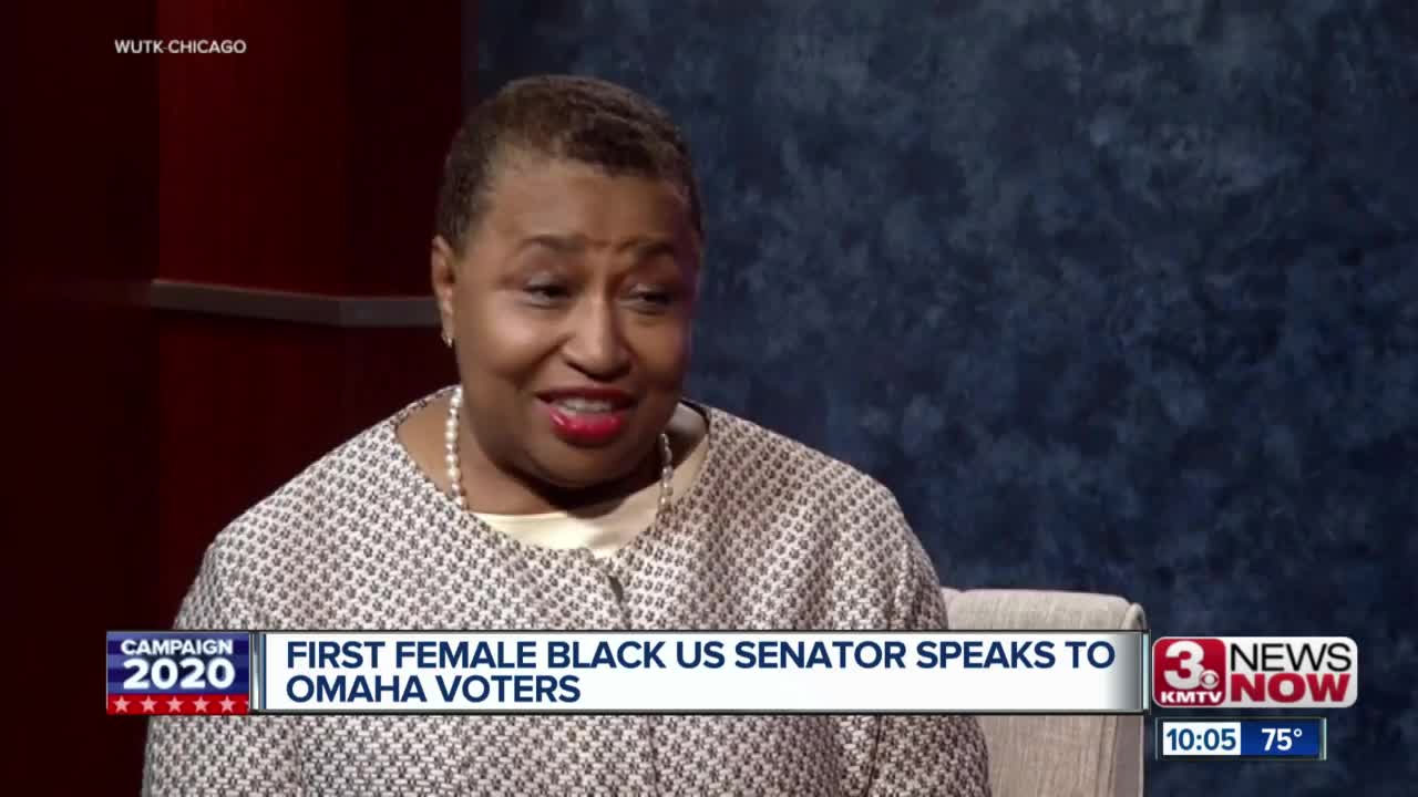 First Female Black US Senator Speaks to Omaha Voters