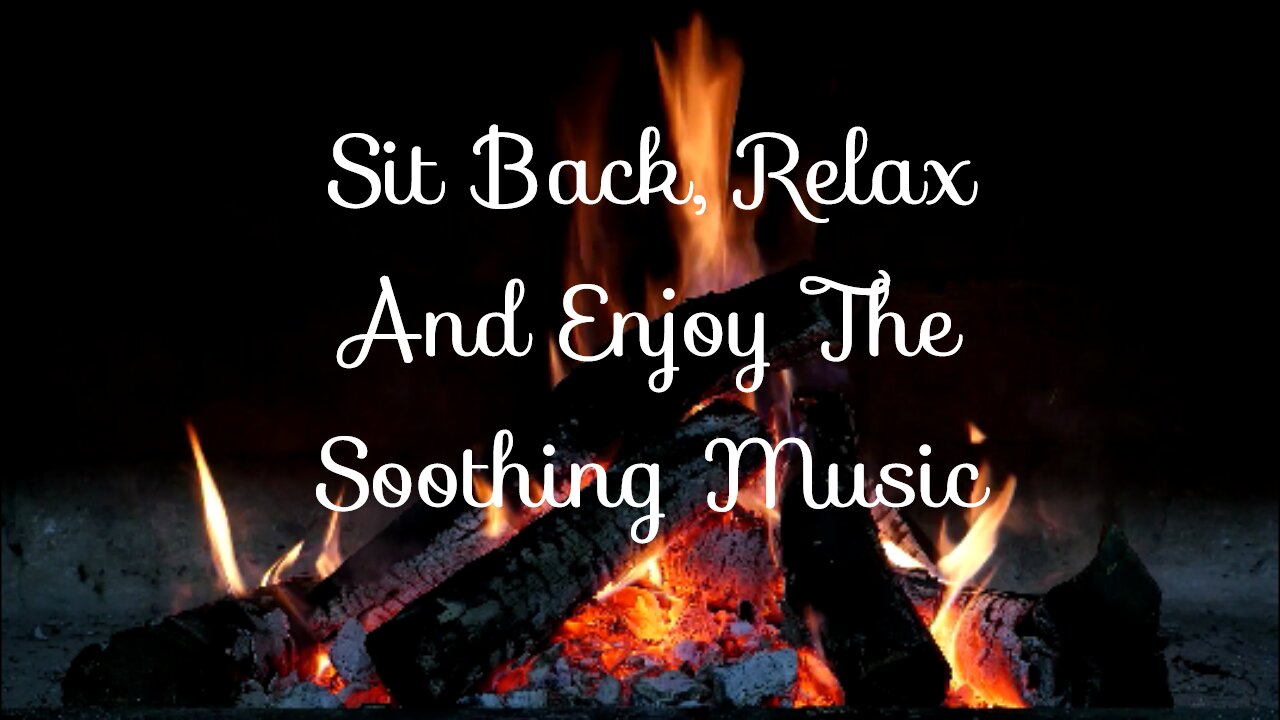 Relaxing, Soothing Fireplace With Very restful Piano Music. Helping To Relieve Stress & Bring Calm.