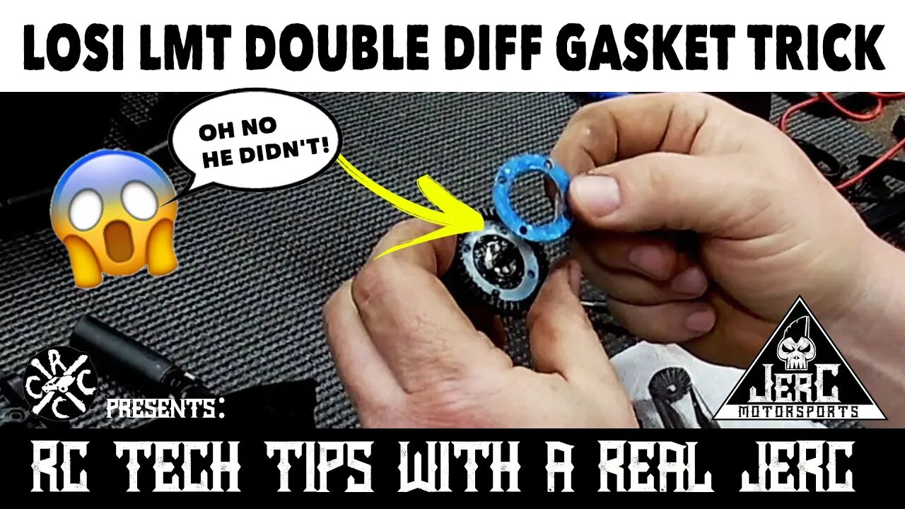 Losi LMT Double Diff Gasket Trick - Tech Tips With A Real JERC!