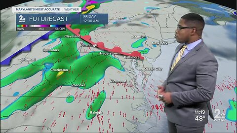 WMAR-2 News Weather at 11