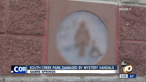 San Diego Police search for park vandals