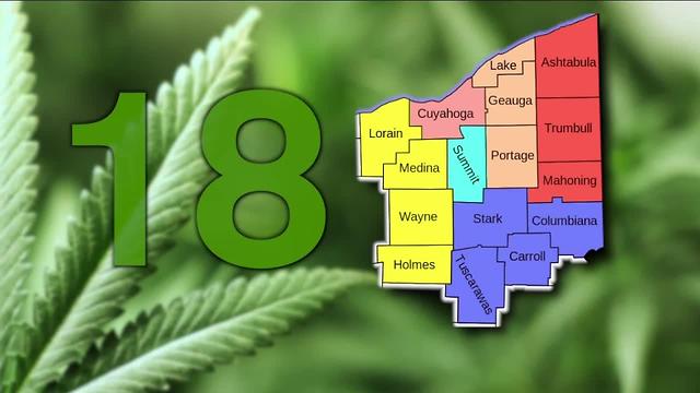 Northeast Ohio would get 18 medical marijuana dispensaries, according to draft proposal