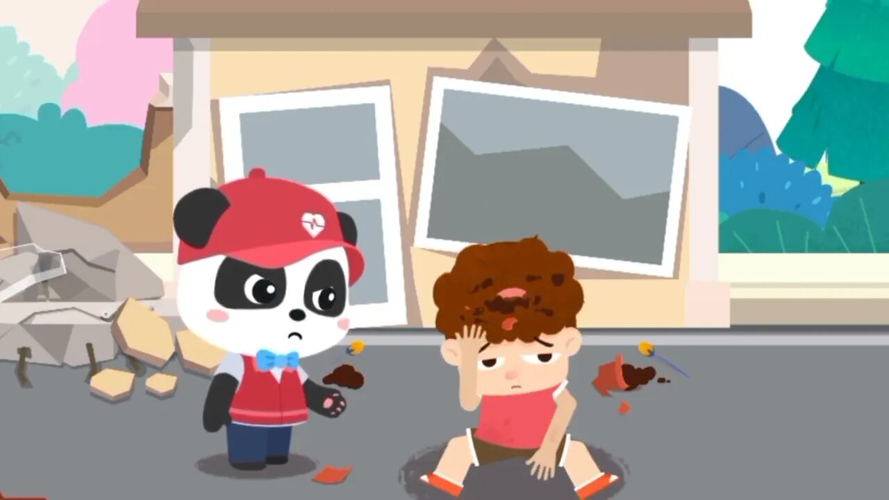 Earthquake Safety Tips | Children Learn How To Be Safe | Babybus Game