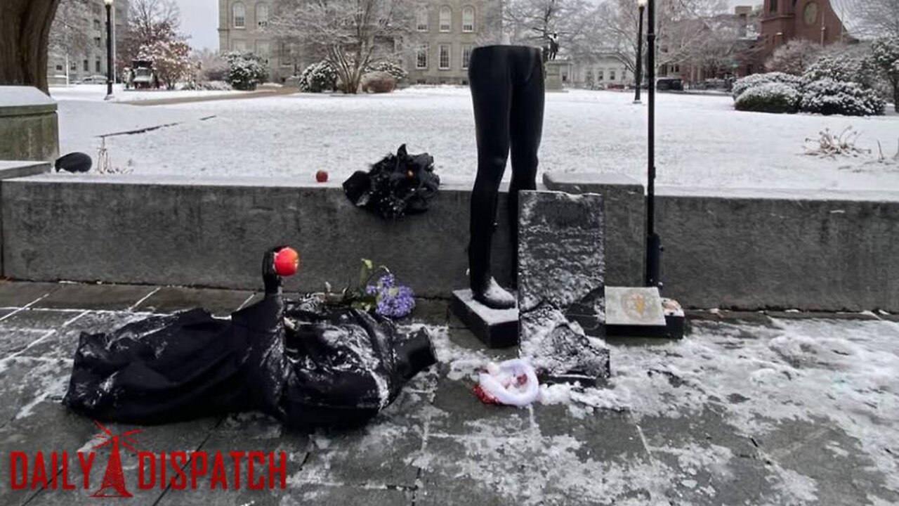 Anti-Christian Baphomet Statue Erected Near NH State House Gets Destroyed