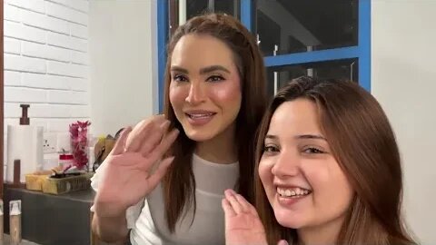 NADIA HUSSAIN NE KIA RABEECA KA MAKEUP 😍❤️ | DISCO LIGHTS SHOOT🪩💃 | VLOG BY RABESAIN official