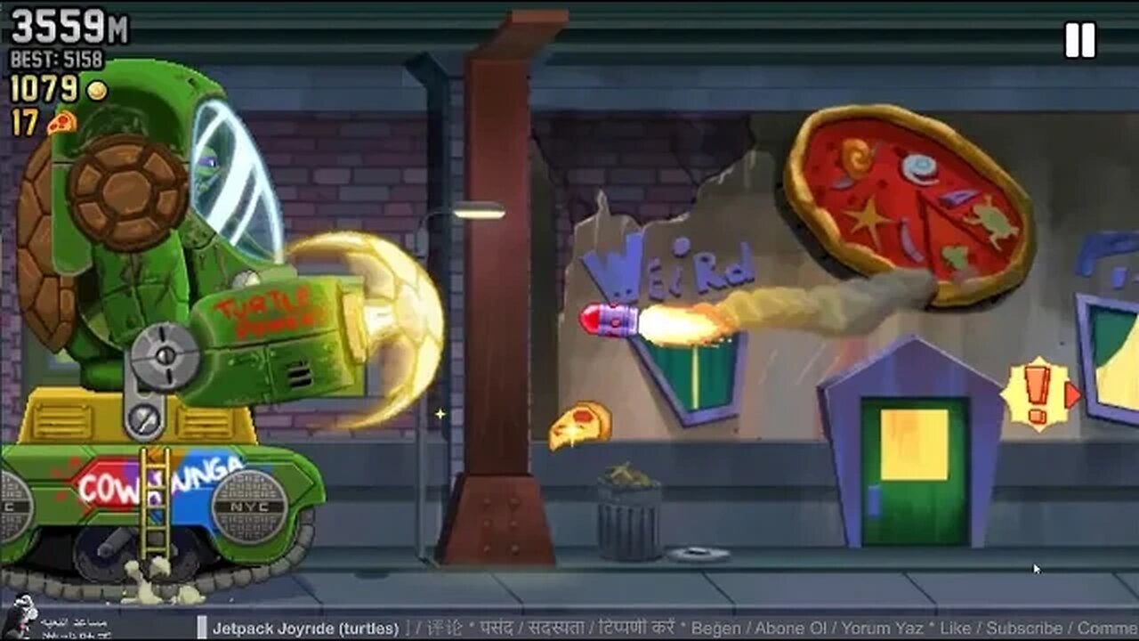 Jetpack Joyride (Turtles) / Game assistant